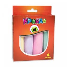 Детский набор Мел Большой круглый Strateg 50101 разноцветный 4 шт