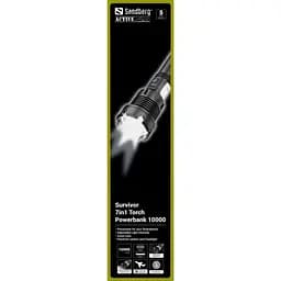 Ліхтарик-повербанк Sandberg Survivor 7 in 1 Torch Powerbank 10000 mAh XHP70 LED USB-C 5W (421-09) - мініатюра 2