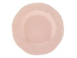 Тарілка Kutahya Porselen Фулія глибока блідо-рожева 24 см (942-010)