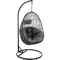 Підвісне крісло-кокон Di Volio Bacoli одномісне чорний