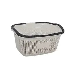 Кошик для білизни Violet House Віолетта Cappuchino, 40 л, бежевий (1016 Віолетта CAPPUCHINO 40 л)