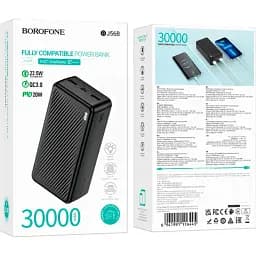 Зовнішній акумулятор Borofone BJ56B Graceful 30000mAh 22.5W Black [130219] - мініатюра 5