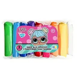 Набор для лепки с воздушным пластилином L.O.L. Surprise! Lovin LOL70195, 9 цветов классик