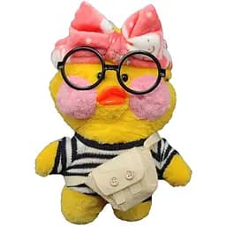 Мягкая плюшевая игрушка уточка Лалафанфан / Lalafanfan Bambi LALA0001 30 см LALA0001-3