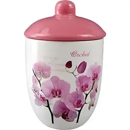 Цукорниця керамічна Interos Орхідея рожева 520 мл (000014778)