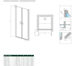 Душові двері Radaway Nes DWD I 70 см 10027070-01-01 - мініатюра 2