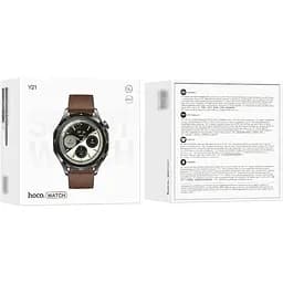 Смарт-годинник Hoco Y21 AMOLED Smart Sports Watch (call version) Metal Grey - мініатюра 6