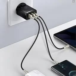 МЗП Baseus Compact Quick Charger 30W QC+PD (2USB-A/1C) (CCXJ-E) Чорний - мініатюра 4