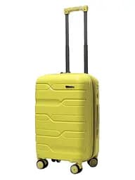 Валіза маленька S поліпропілен Milano bag 0306 56×35×24см 33л Жовтий - мініатюра 2