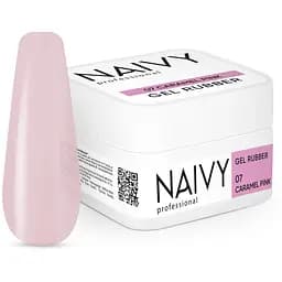 База для нігтів Naivy Professional №07 Caramel Pink каучукова кольорова 30 мл