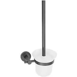 Йоршик для унітазу Rea Gun black 322234A REA-77099, Нікель