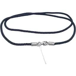 Ювелірний шнурок з текстилю Малина з срібними вставками. 336/Р 40 55