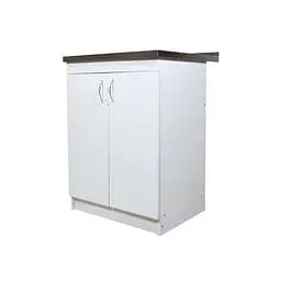 Кухонная тумба с накладной мойкой в комплекте ЛДСП 60х60х83 см Белая (52867-01114)