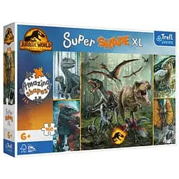 Пазл Trefl Супер форми: Незвичайні динозаври Парк юрського періоду XL 160 ел. (50026)