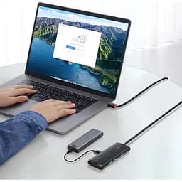 USB-хаб Baseus Lite Series 4-in-1 Hub Adapter Black (WKQX030101) [136670] - мініатюра 5
