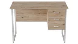 Комп'ютерний стіл Ferrum-decor Гаррі 75x140x60 білий ДСП Дуб Сан-Марино 32мм (FRD-104068) - мініатюра 4