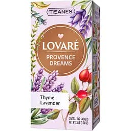 Чай Lovare Tisanes Provence Dreams бленд травяного и плодового чая с цветами 36 г (24 шт. х 1.5 г)