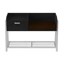 Банкетка с прикроватной тумбочкой Бланка 540x1000x320 металл Белый ДСП Сосна Кембра 16мм FRD-103033