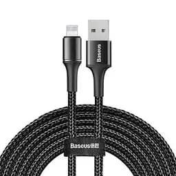 Кабель Baseus Halo Data Cable USB to Lightning 2.4А 3m Black (CALGH-J01)
