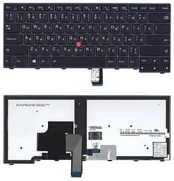Клавіатура для ноутбука Lenovo ThinkPad Edge (T440, T440P, T440S), з вказівником (Point Stick) Чорна, Чорна рамка - мініатюра 3