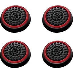 Накладки на стики Thumb Grips 4-pack для PS4/PS5/Xbox Black Red [140709]