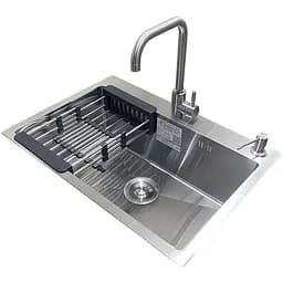 Комплект мийка + змішувач Romzha Arta U-600S (B)