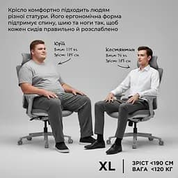 Крісло для геймерів Anda Seat X-Air Pro Size XL Mesh Gray (AD-WY-01-GGF-G01) - мініатюра 4
