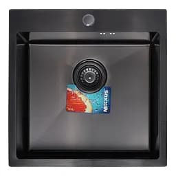 Кухонна мийка Mixxus black MX5050-200x1.0-PVD MX0578, Чорний матовий