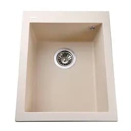 Гранітна мийка Globus Lux Lama слонова кiстка 410x500 мм