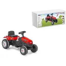 Трактор на акумуляторі Pilsan регульоване сидіння колеса з гумовими накладками червоний 6V