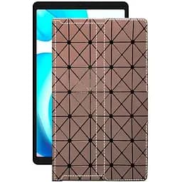 Чехол StatusCASE из экокожи для планшета Realme Pad Mini Коричневый ромб