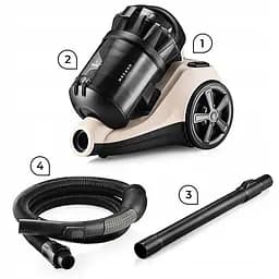 Циклонний пилосос без мішка Mozano Max Cyclonic 4000W Beige - мініатюра 8