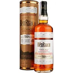 Віскі BenRiach 18 Years Old Rum Barrel Cask 1644 Single Malt Scotch Whisky, у подарунковій упаковці, 57,6%, 0,7 л