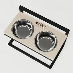 Hollky Flex M — миски на регульованій підставці для середніх собак (2 × 0.85 л) - мініатюра 7