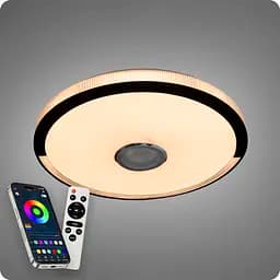 Люстра світлодіодна 517 Dlight RGB з пультом і колонкою 80Вт Білий (02162) - мініатюра 7