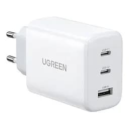 Зарядний пристрій адаптер живлення Ugreen CD275 65 W 3 port (90496) білий