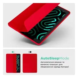 Чохол-книжка для планшета Apple iPad 10.2 (2019)/10.2 (2020)/10.2 (2021), Smart Fold Pen, червоний, 10.2 дюймів, з екошкіри + TPU, з магнітною застібкою, підставкою, тримачем під стилус, протиударний, з функцією Wake/Sleep, ArmorStandart (ARM74932) - мініатюра 6