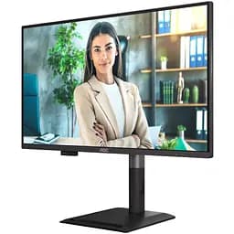 TFT 27" AOC Q27P4U, QHD, IPS, 120Hz, 2xHDMI, DP, USB-hub, HAS, Pivot, колонки, чорний - мініатюра 3