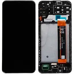 Дисплей Samsung A135 Galaxy A13 4G /M135 чорний, оригінал PRC, з рамкою, SM-A135F BS066FBM-L01-D800_R5.7