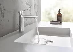 Змішувач для умивальника Grohe Lineare S-size одноважільний Хром 30412 - мініатюра 10