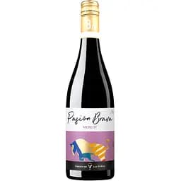 Вино Pasion Brava Merlot красное полусухое 0.75 л
