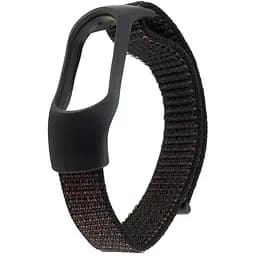 Ремешок Nylon Mi Band 3/4/5/6/7 Черный Sand