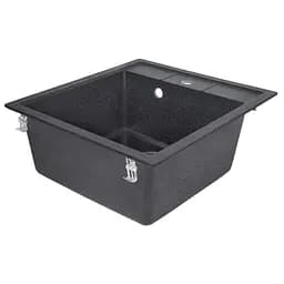 Кухонна мийка Lidz 460x515/200 BLM-14 (LIDZBLM14460515200), Чорний - мініатюра 4