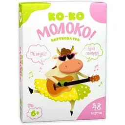 Карткова гра Ко-ко Молоко Strateg 30386 розважальна українською мовою