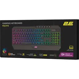 Клавіатура 2E Gaming KG315 RGB USB Ukr Black (2E-KG315UBK) - мініатюра 6