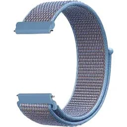 Ремінець DK CDK для Huawei Watch GT 42mm 22mm Nylon Sport Loop (012416) (cerulean)