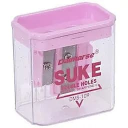 Двойная точилка Bambi DAIMARSE DMS-109(Pink) розовый, 4,8х5х3 см