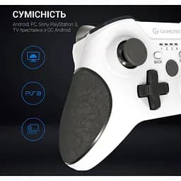 Геймпад джойстик GamePro MG-650 White 2.4G PC/PS3/Android - мініатюра 6