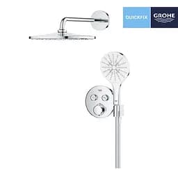 Душова система прихованого монтажу термостатична Grohe QuickFix Precision Smartcontrol 34877000, Хром - мініатюра 4