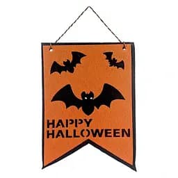 Декор флаг Летучие мыши Happy Halloween